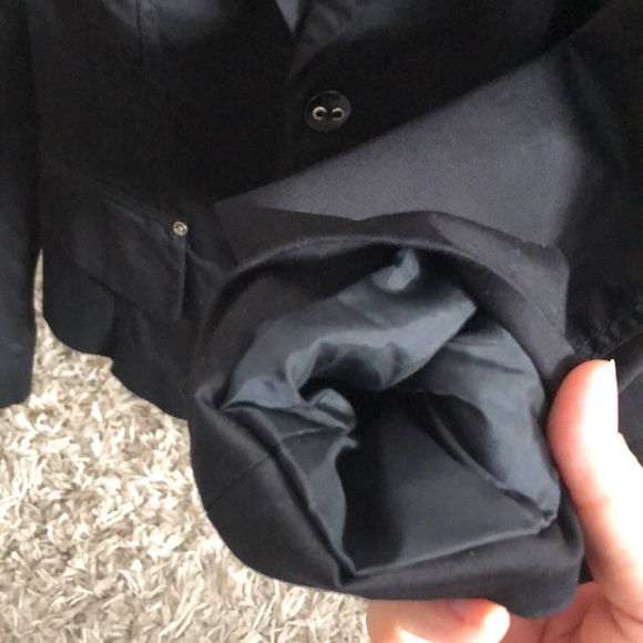 Black cotton mix blazer, edc by Esprit, M, worn once, 2 fake pockets in front, - Picture 9 of 10